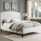 Mosby King Boucle Wingback Platform Bed