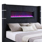 Tisdale Upholstered Flame Visualizer California King Bed