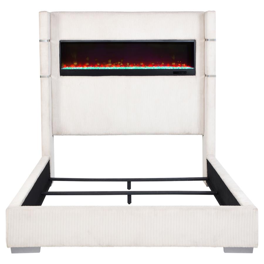 Tisdale Upholstered Flame Visualizer Bed - 3 Colors