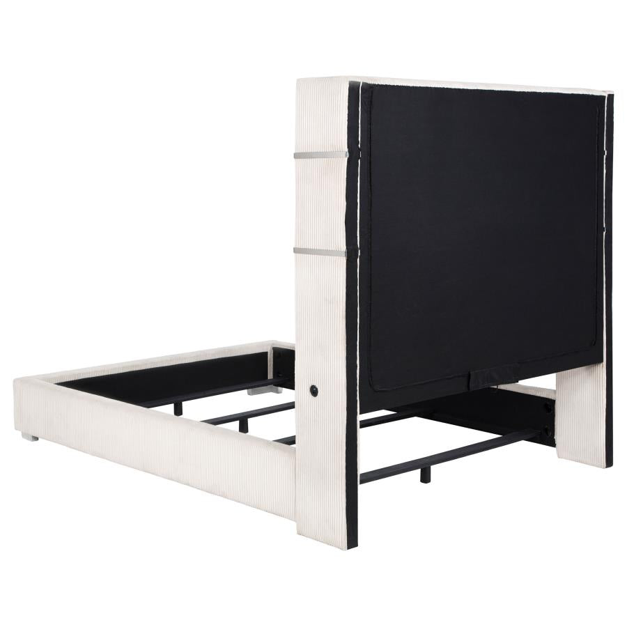 Tisdale Upholstered Flame Visualizer King Bed