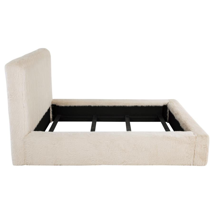 Rebecca Faux Fur Upholstered Queen Bed