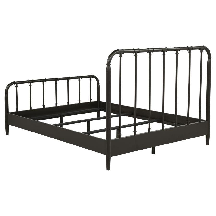 Rocco All Wood Eastern King Bed Dark Bronze