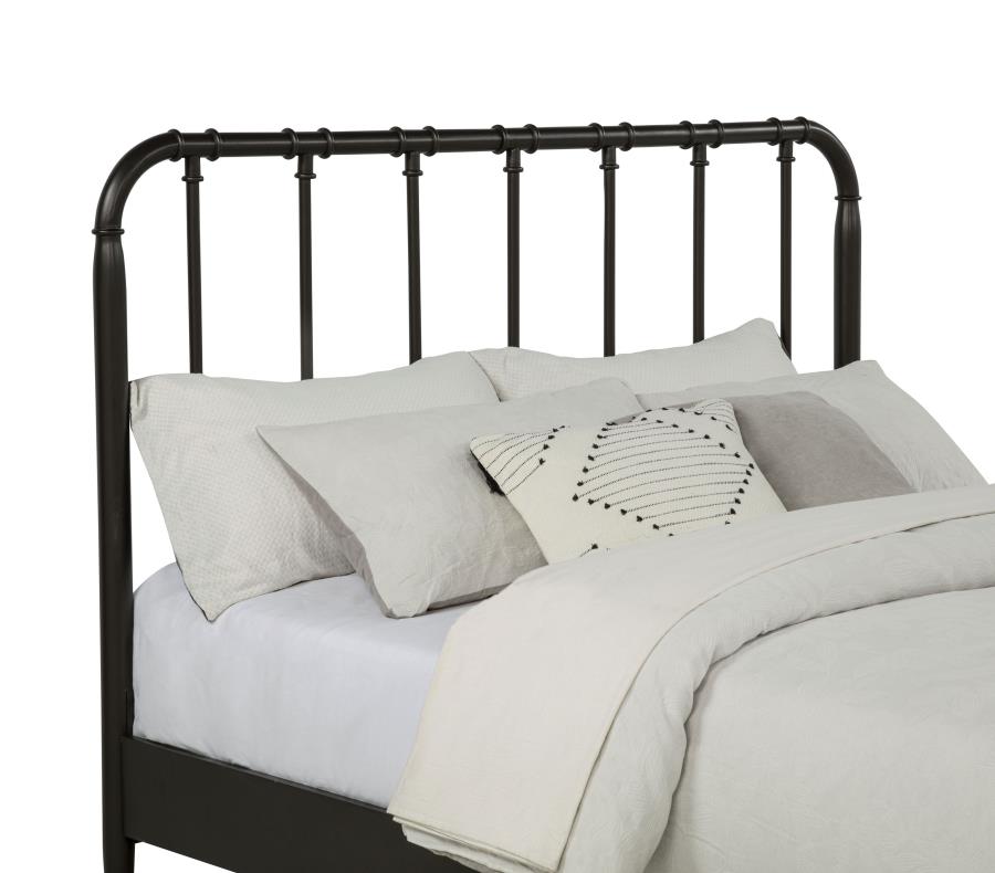 Rocco All Wood Eastern King Bed Dark Bronze