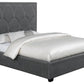 Bowfield Upholstered Bed - Charcoal Fabric