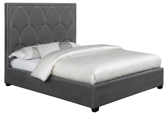 Bowfield Upholstered Bed - Charcoal Fabric