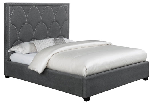Bowfield Upholstered Bed - Charcoal Fabric