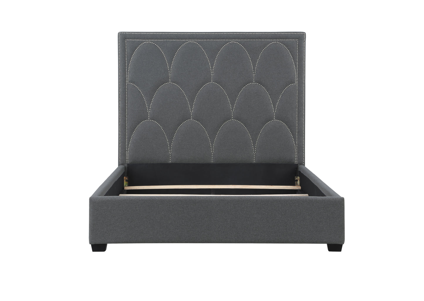 Bowfield Upholstered Bed - Charcoal Fabric