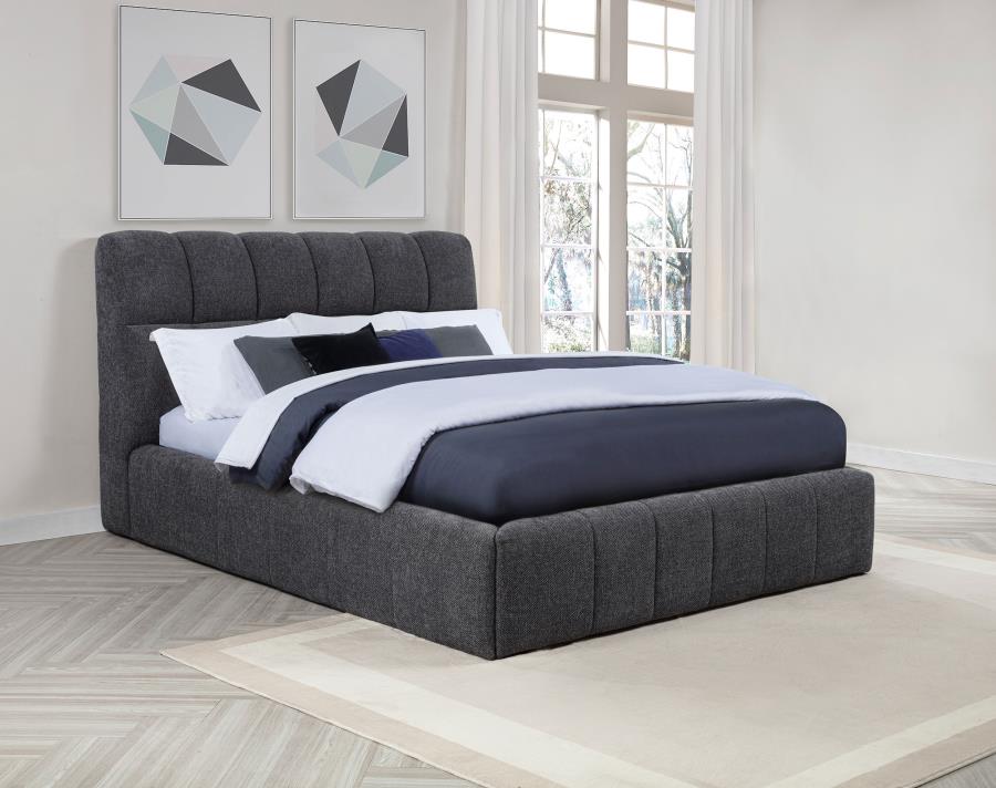 Nollet Upholstered Platform Bed 315917GRY
