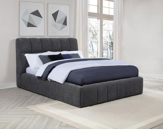 Nollet Upholstered Platform Bed 315917GRY