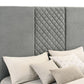 Tara King Gray Upholstered TV Bed