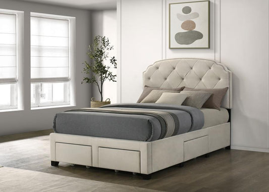 Marianna Full Upholstered Storage Platform Bed