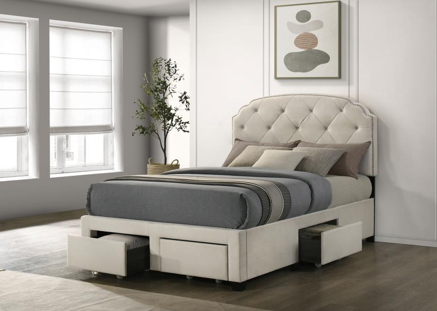 Marianna Full Upholstered Storage Platform Bed