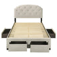 Marianna Full Upholstered Storage Platform Bed
