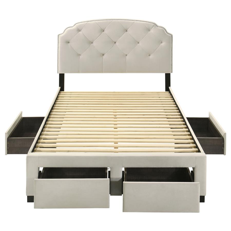 Marianna Full Upholstered Storage Platform Bed
