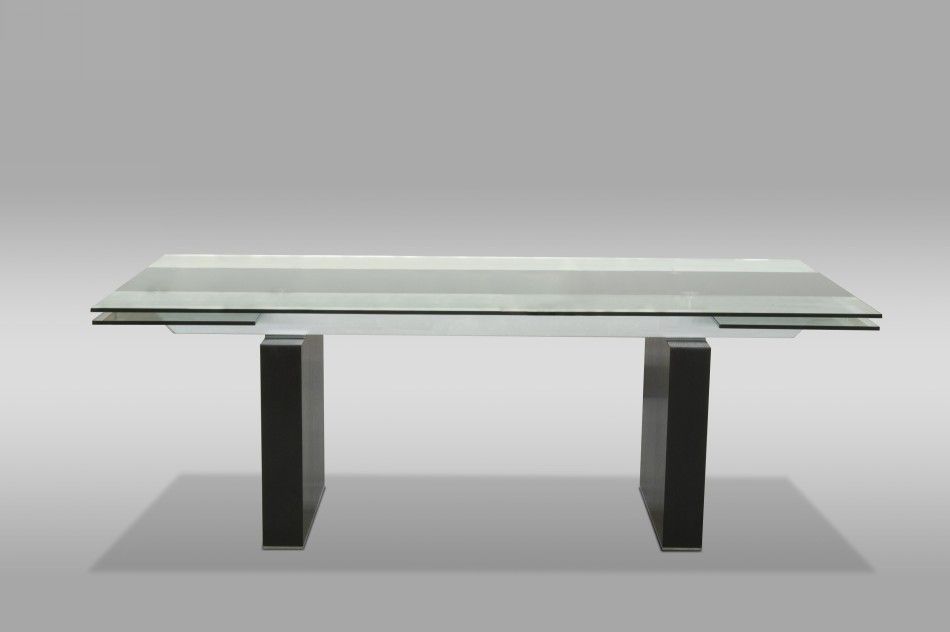 Modrest Lisbon Dining Collection - Extentable Glass Table