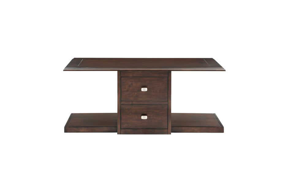 Claremore Cocktail Table with Two Ottomans