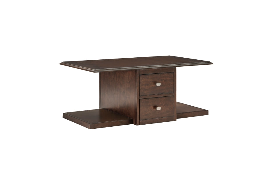 Claremore Cocktail Table with Two Ottomans