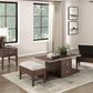 Claremore Cocktail Table with Two Ottomans