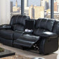 McFerran SF3591 Motion Sectional - 3 Pc Black or Brown