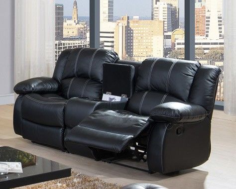 McFerran 3 Pc Motion Sectional SF3591 - Black or Brown