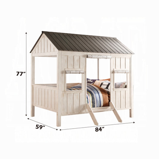 Acme 37655F Spring Cottage Full Bed - White/Washed Gray