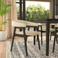 Cove Vintage Black 7 Pc Dining Set