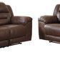 Stoneland Chocolate Motion Sofa & Loveseat