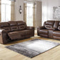 Stoneland Chocolate Motion Sofa & Loveseat