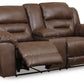 Stoneland Chocolate Motion Sofa & Loveseat
