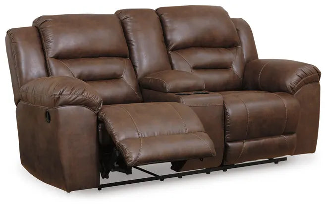 Stoneland Chocolate Motion Sofa & Loveseat