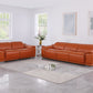 9762 Global United Leather Sofa Set - Camel