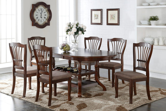Bixby Espresso 7 Pc Dining Collection