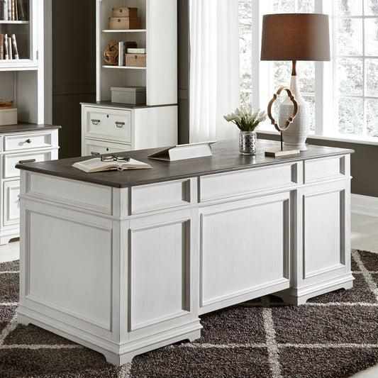 Allyson Park White Executive Desk 417-HO105