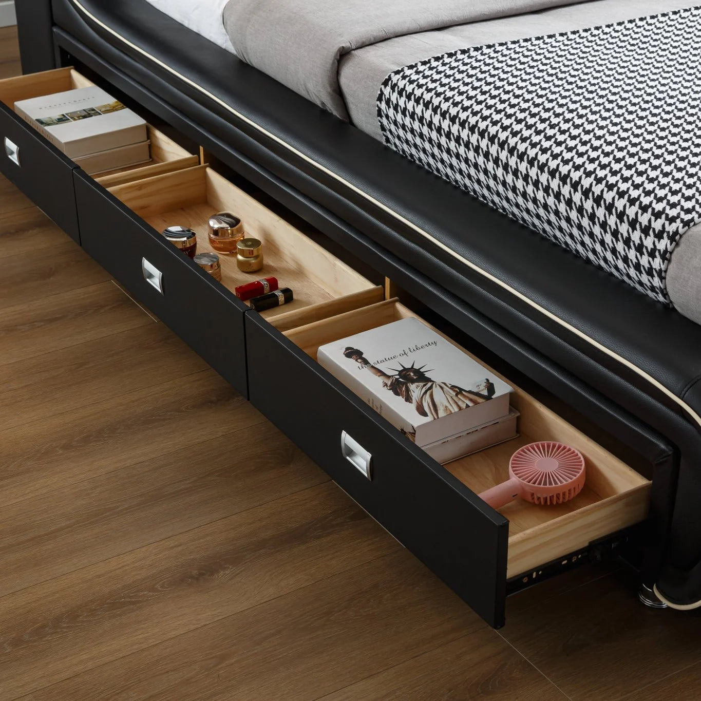 L9020BK-K Multifunctional King Bed
