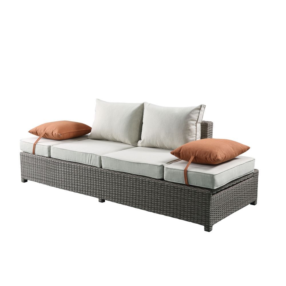 Salena Patio Sofa & Ottoman Assembled - Acme Furniture 45015