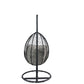 Simona Wicker & Metal Patio Swing Chair