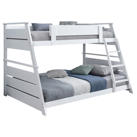 Holden White Twin Full Bunk Bed