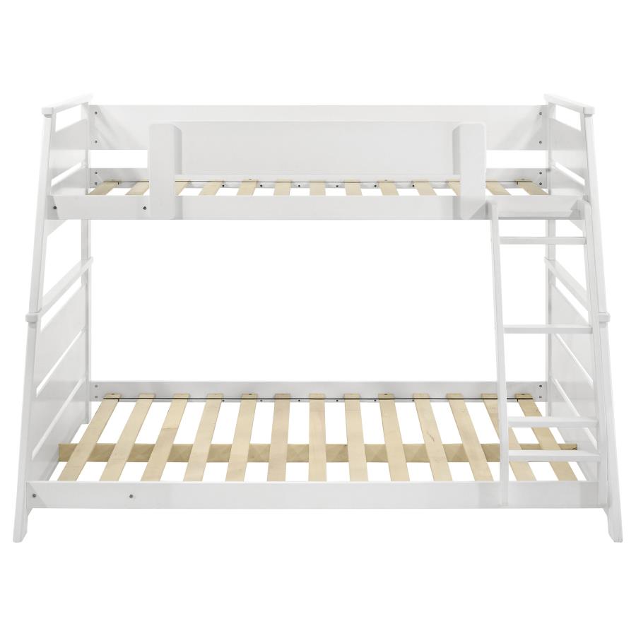 Holden White Twin Full Bunk Bed