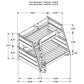 Holden Twin Full Bunk Bed - 2 Colors