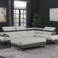8136 Global United Two Tone Light Gray Sectional