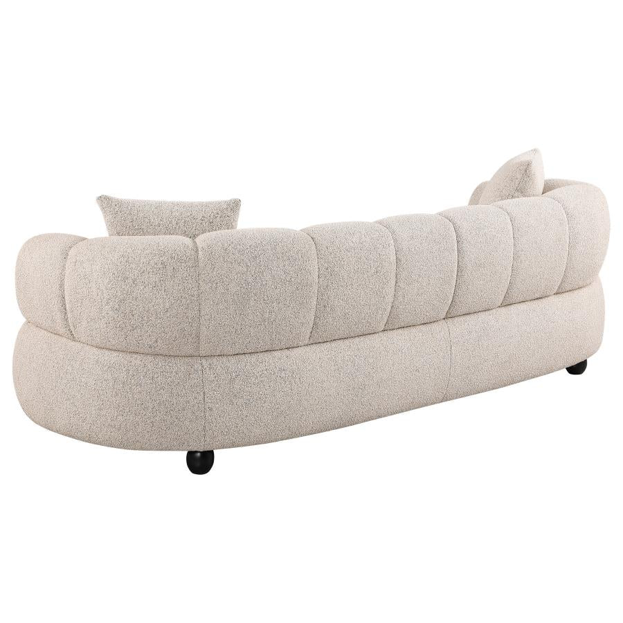 Whitney Channel Tufted Upholstered Sofa Set