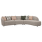Fayette 3 Pc Upholstered Sectional Greige