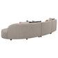 Fayette 3 Pc Upholstered Sectional Greige