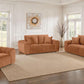 Burnett Burnt Orange Chenille Sofa Collection