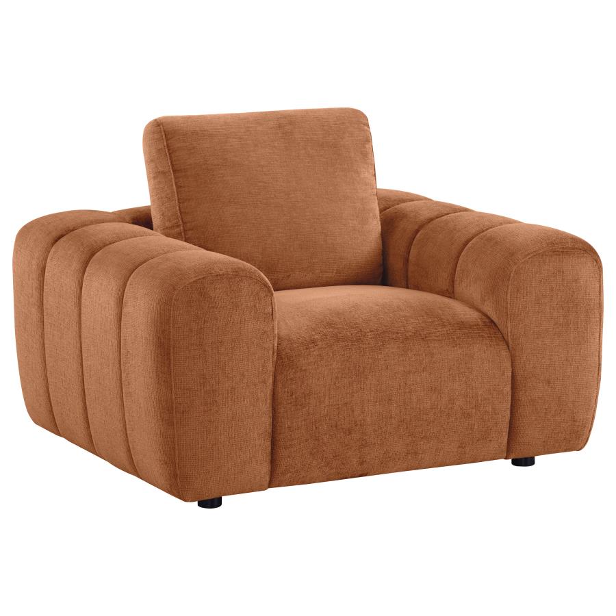 Burnette Burnt Orange Accent Chair 504953