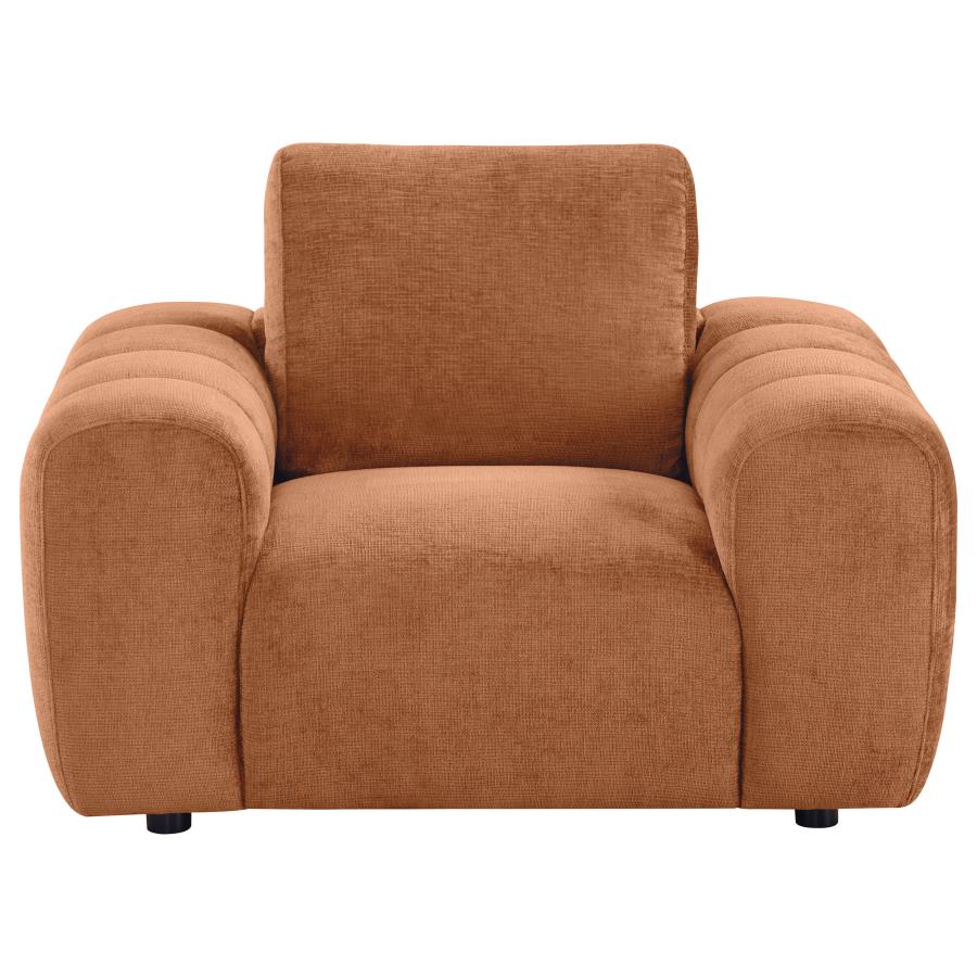 Burnette Burnt Orange Accent Chair 504953