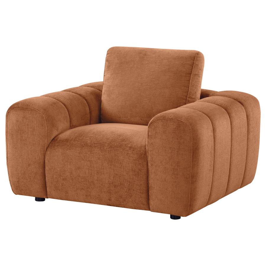 Burnette Burnt Orange Accent Chair 504953