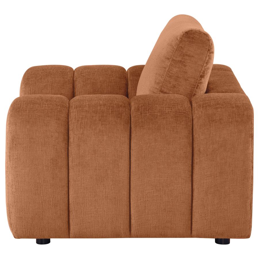 Burnette Burnt Orange Accent Chair 504953