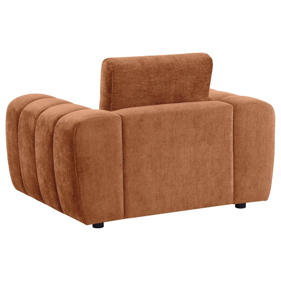 Burnette Burnt Orange Accent Chair 504953