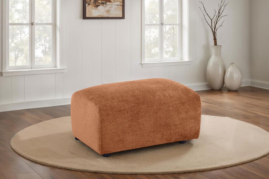 Burnett Chenille Upholstered Ottoman 504954